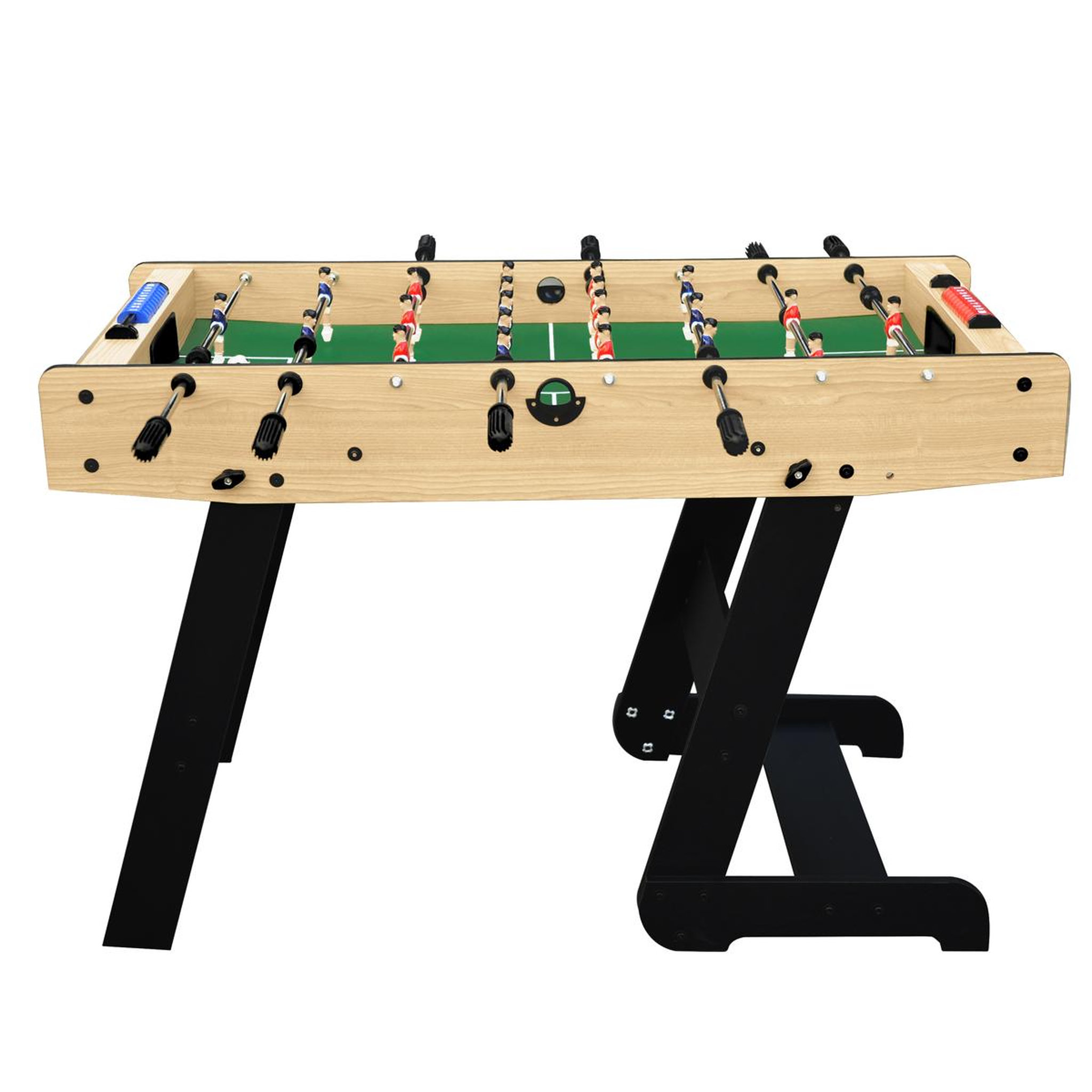 Voir la diapositive 1 : MISTER BABYFOOT Baby foot pliable en bois noir - Zizou