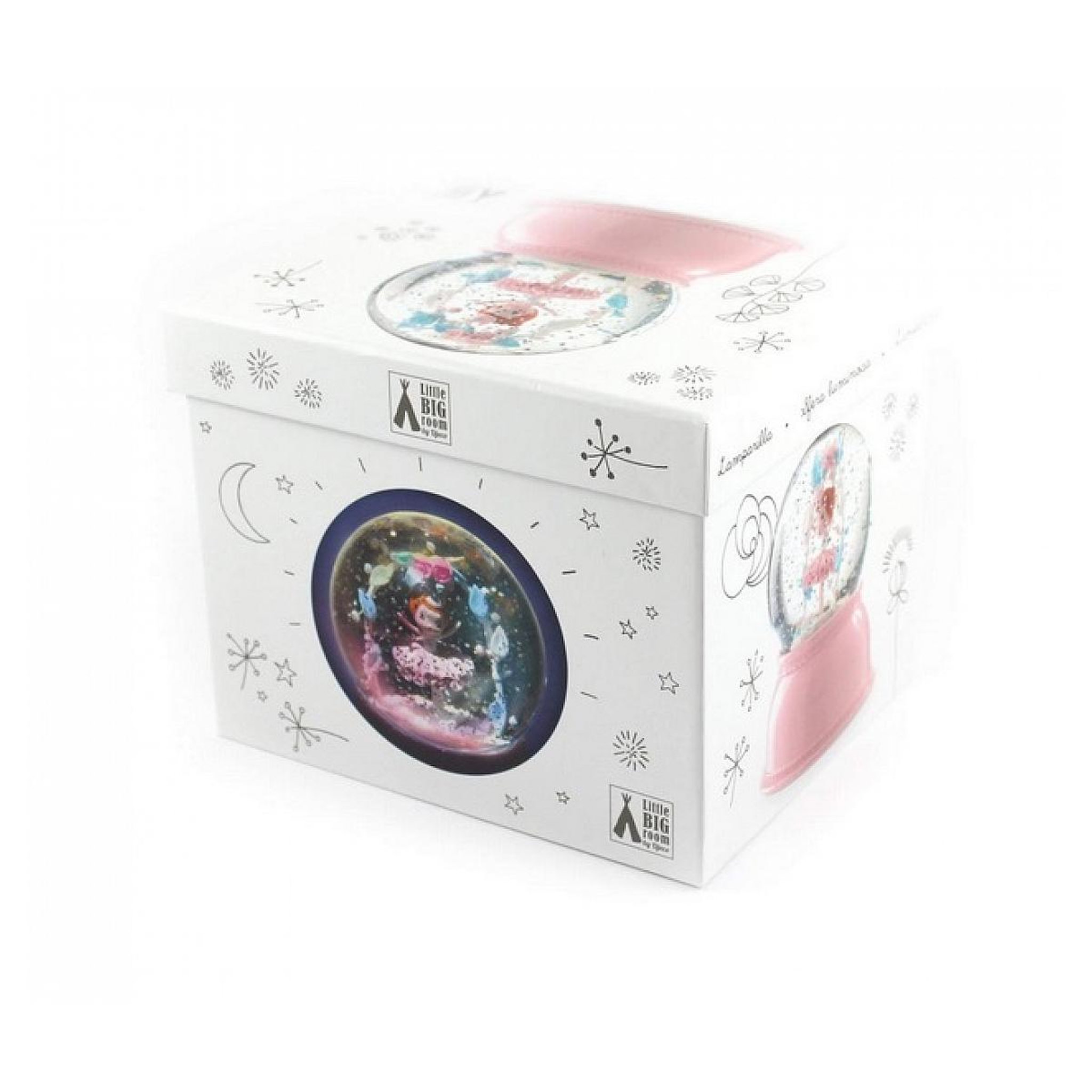 Voir la diapositive 3 : Djeco Veilleuse boule de neige Ballerine