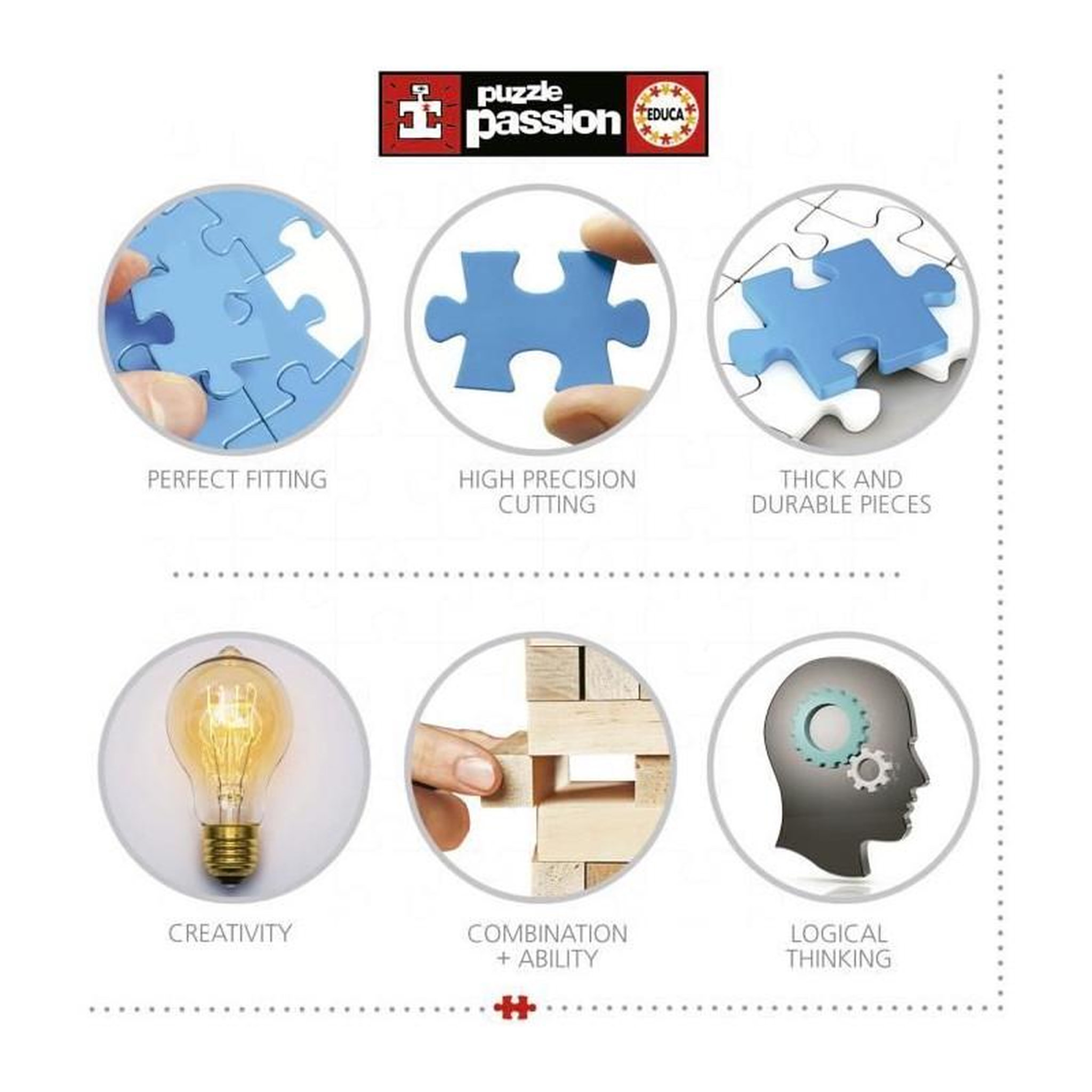 Voir la diapositive 5 : EDUCA Puzzle - EDUCA - Bonbons - 1000 pieces - Multicolore - Pour adultes - Intérieur