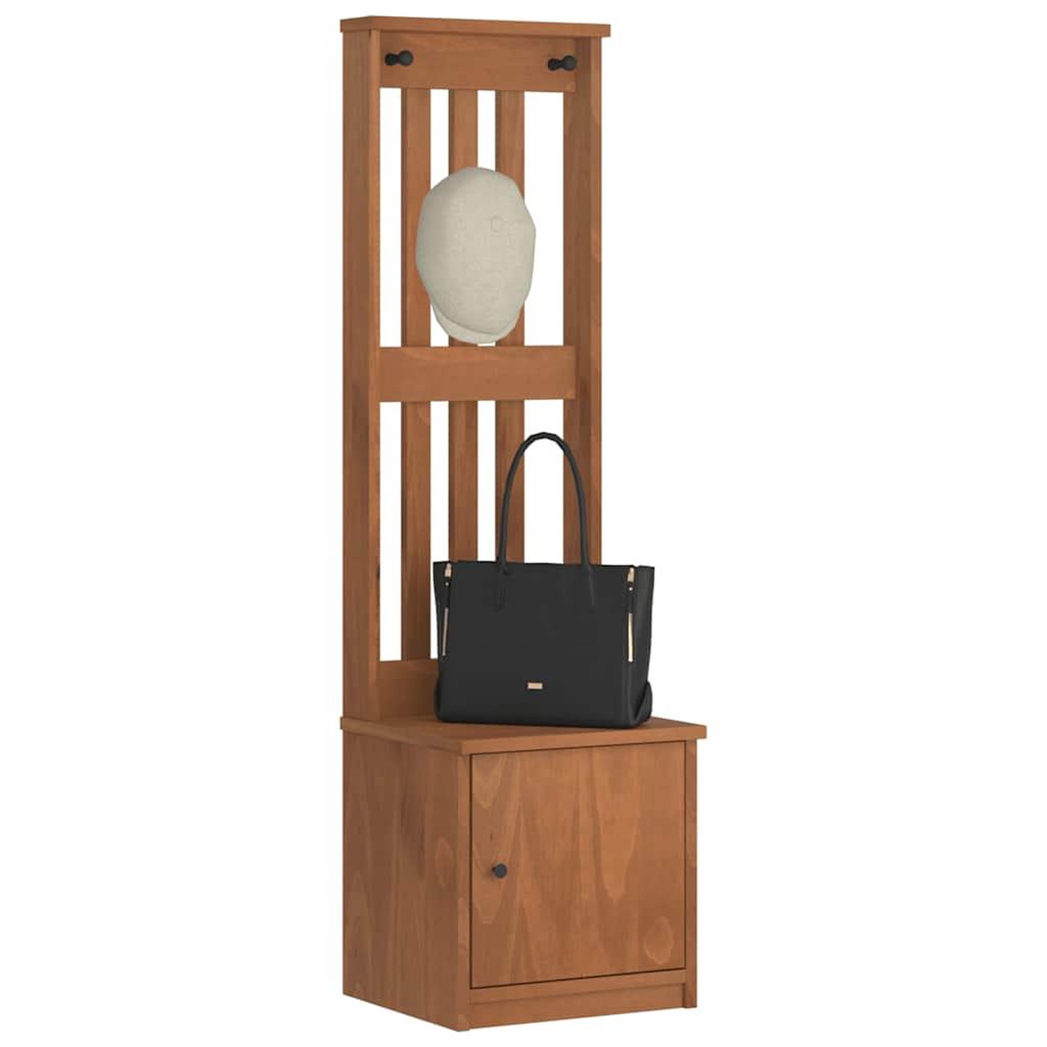 VIDAXL Portemanteau SANDENS 45x40x159,5 cm bois massif pin