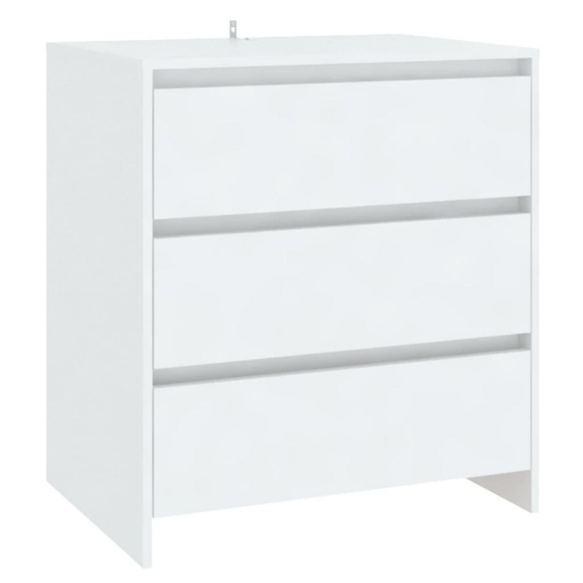VIDAXL Buffets 2 pcs Blanc Bois d'ingenierie