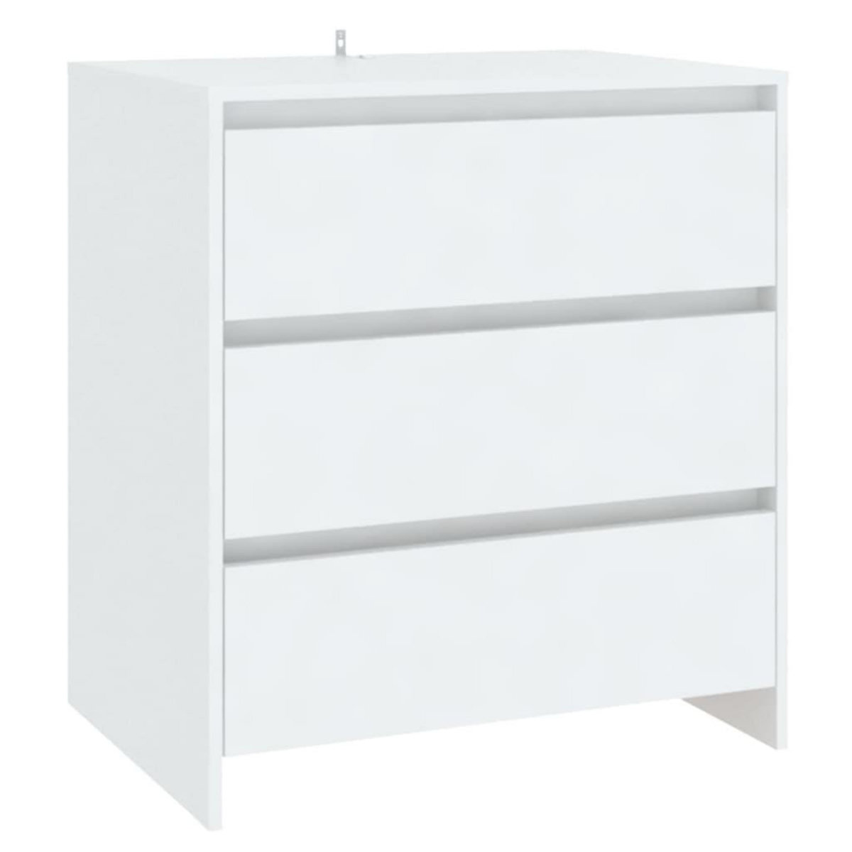 VIDAXL Buffets 2 pcs Blanc Bois d'ingenierie