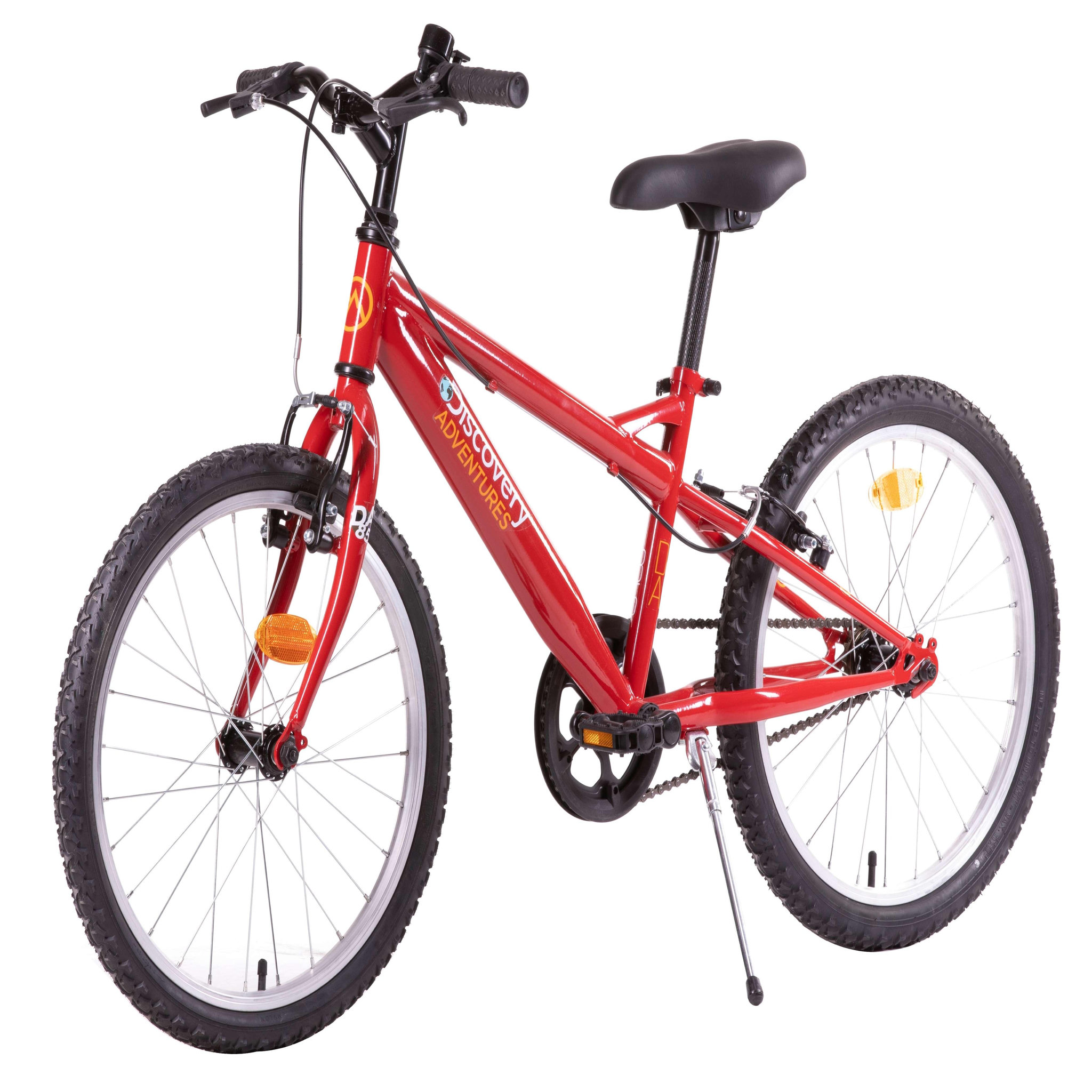 Voir la diapositive 3 : DISCOVERY ADVENTURES Vélo enfant - VTT 20'' - Modèle Rigide Garçon  Discovery Adventures  pour enfant de 115 à 140 cm - Frein V-Brake - Monovitesse