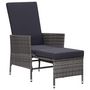 Voir la diapositive 3 : VIDAXL Salon de jardin 2 pcs avec coussins Resine tressee Gris