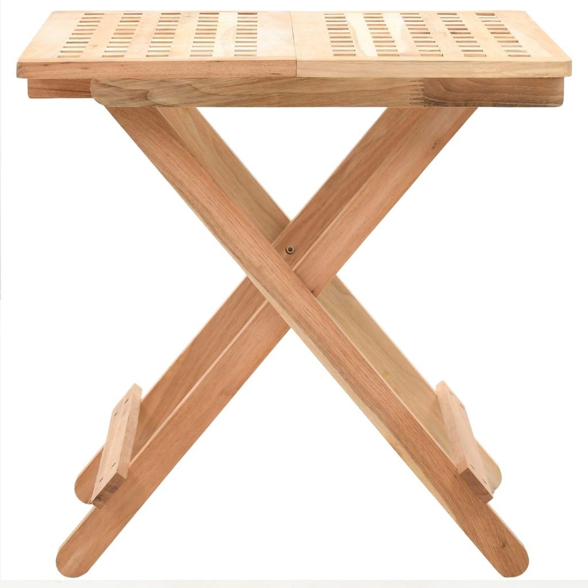 Voir la diapositive 3 : VIDAXL Table d'appoint pliante 50 x 50 x 49 cm bois de noyer massif