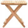 Voir la diapositive 3 : VIDAXL Table d'appoint pliante 50 x 50 x 49 cm Bois de noyer massif