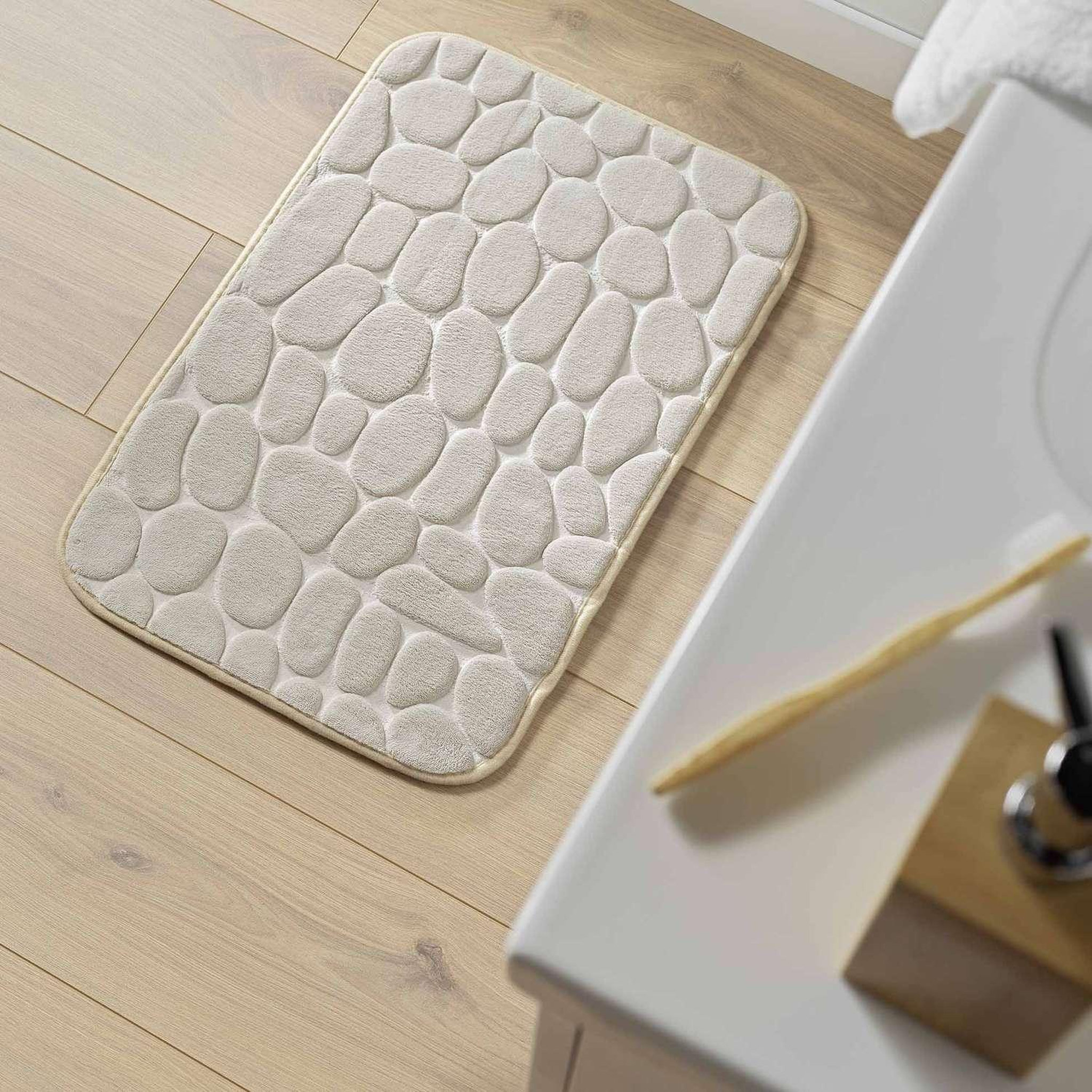 Voir la diapositive 2 : Douceur d'Intérieur Tapis de bain Galet