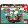 EDUCA Puzzle 50 pièces : Détective puzzle : Bateau pirate