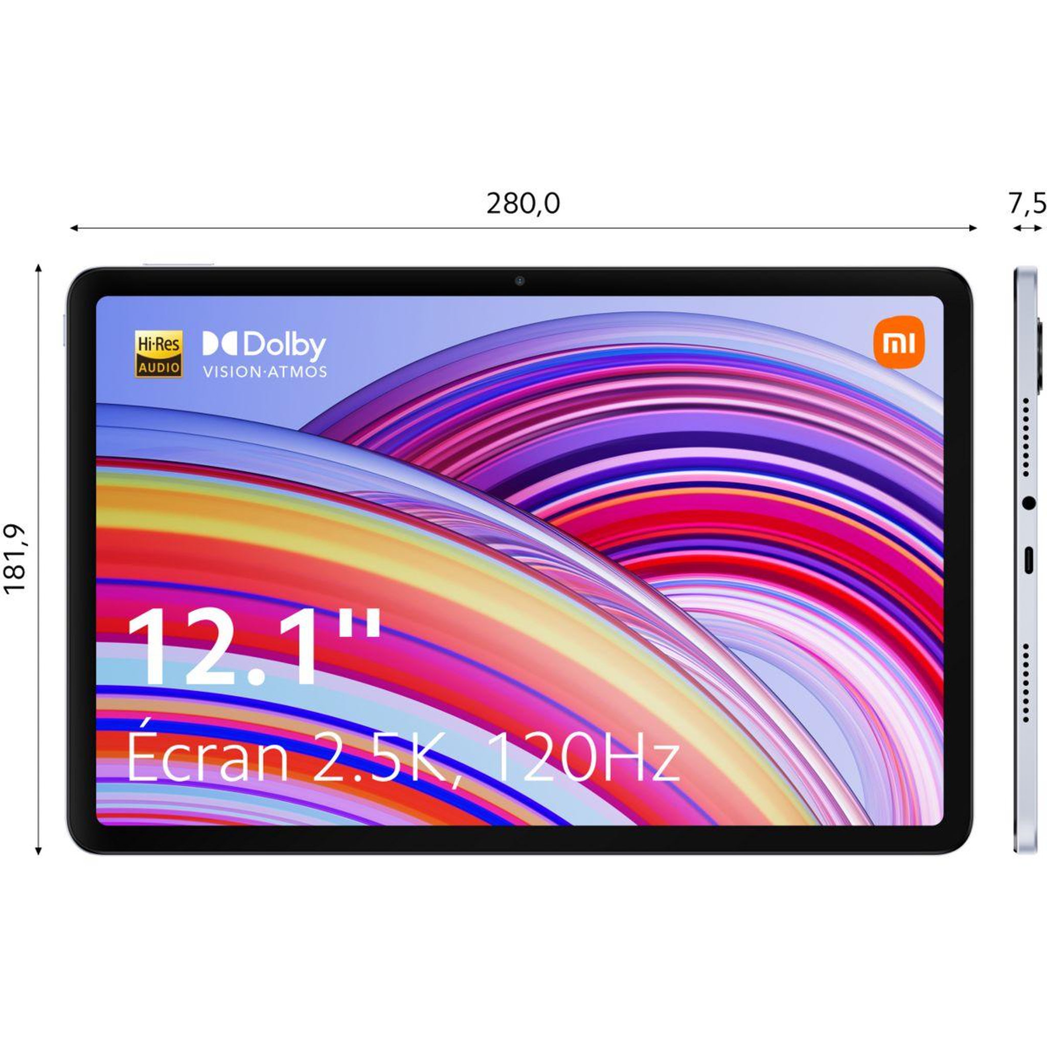 Voir la diapositive 3 : XIAOMI Tablette Android Redmi Pad Pro Bleu 128Go