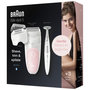 Voir la diapositive 3 : BRAUN Epilateur 3en1 rechargeable étanche + tondeuse bikini - ses5-820