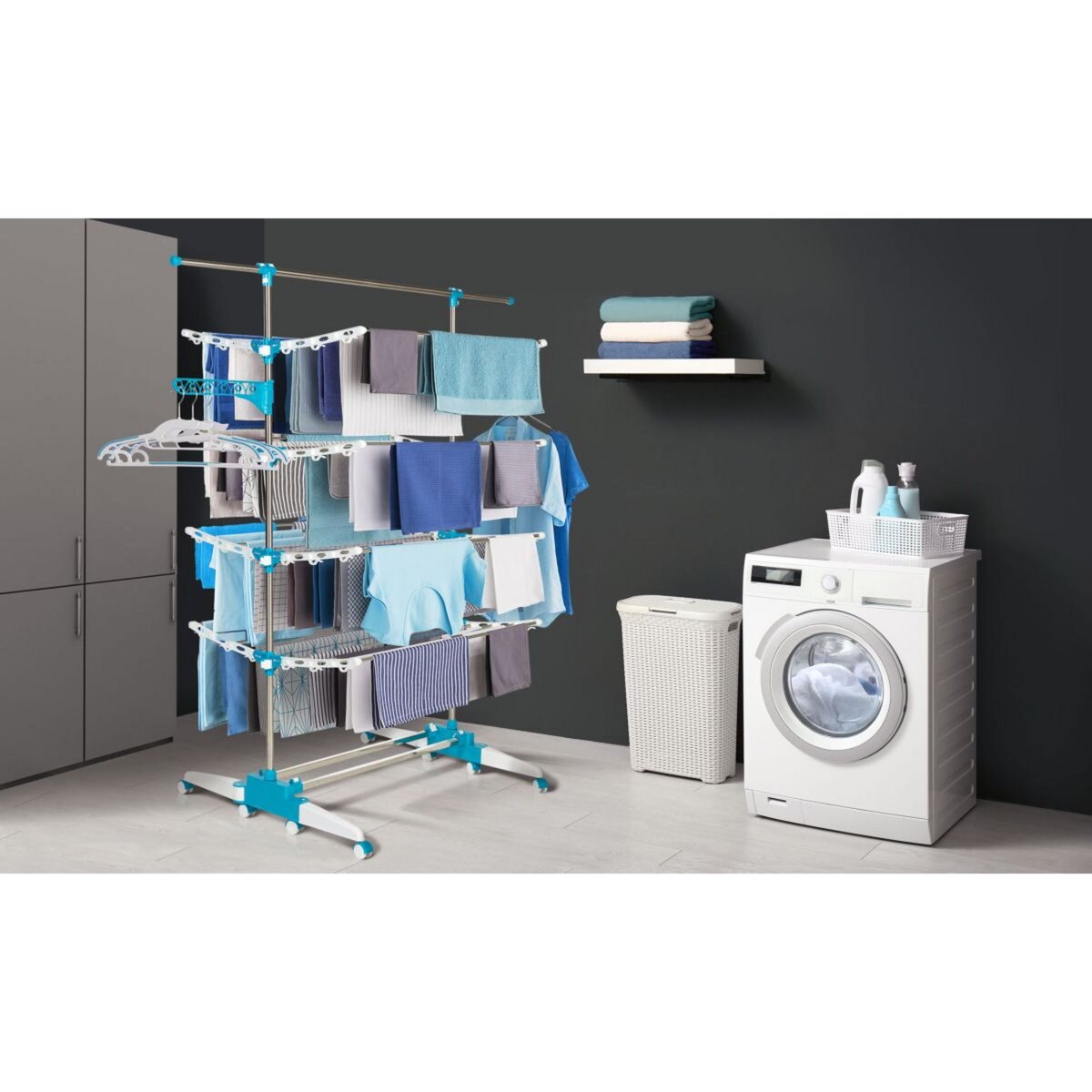 Idomya E. Séchoir PERFECTA 4 niveaux - 40M d'étendage 