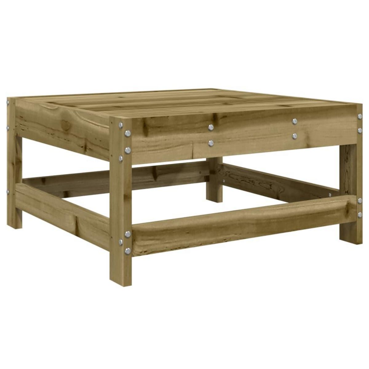 VIDAXL Repose-pied de jardin bois de pin impregne