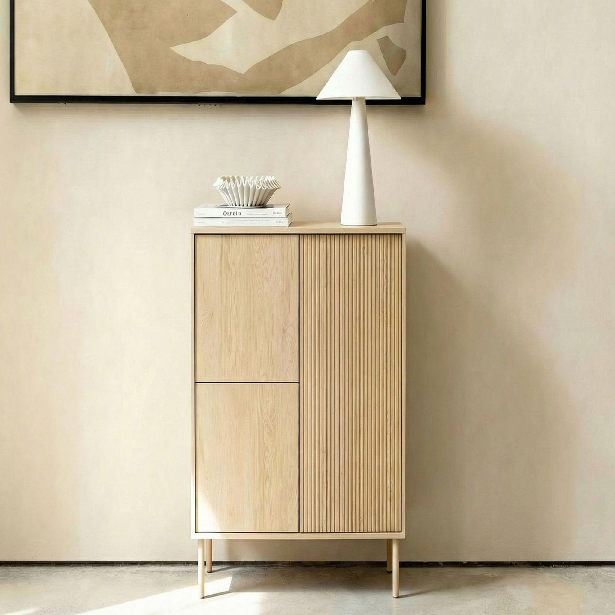 Voir la diapositive 2 : CASANOVA PARIS Lorella - commode 3 portes en chêne cremona