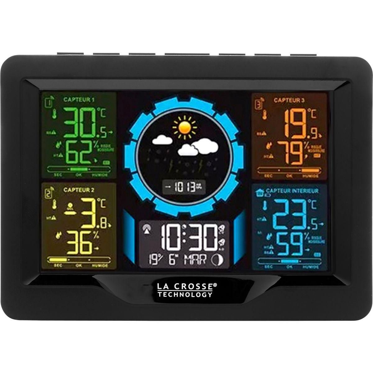 La crosse technology Station météo WS6304 Noir