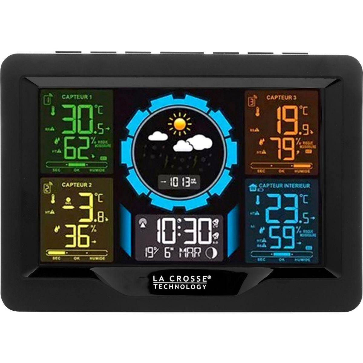 La crosse technology Station météo WS6304 Noir