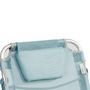 Voir la diapositive 2 : Clic Clac des Plages Fauteuil relax aluminium 4 positions bleu CLIC CLAC
