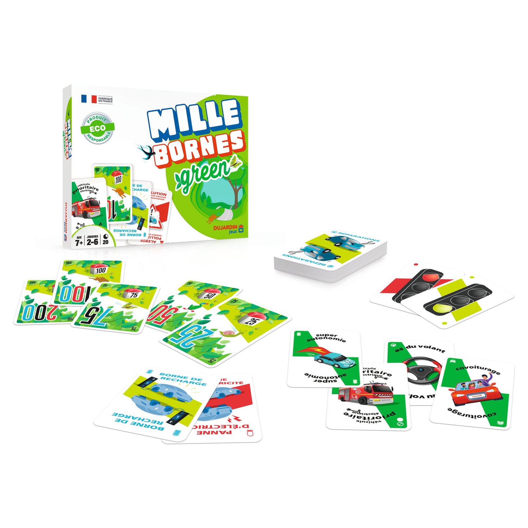 Voir la diapositive 2 : DUJARDIN Jeu Mille Bornes Green