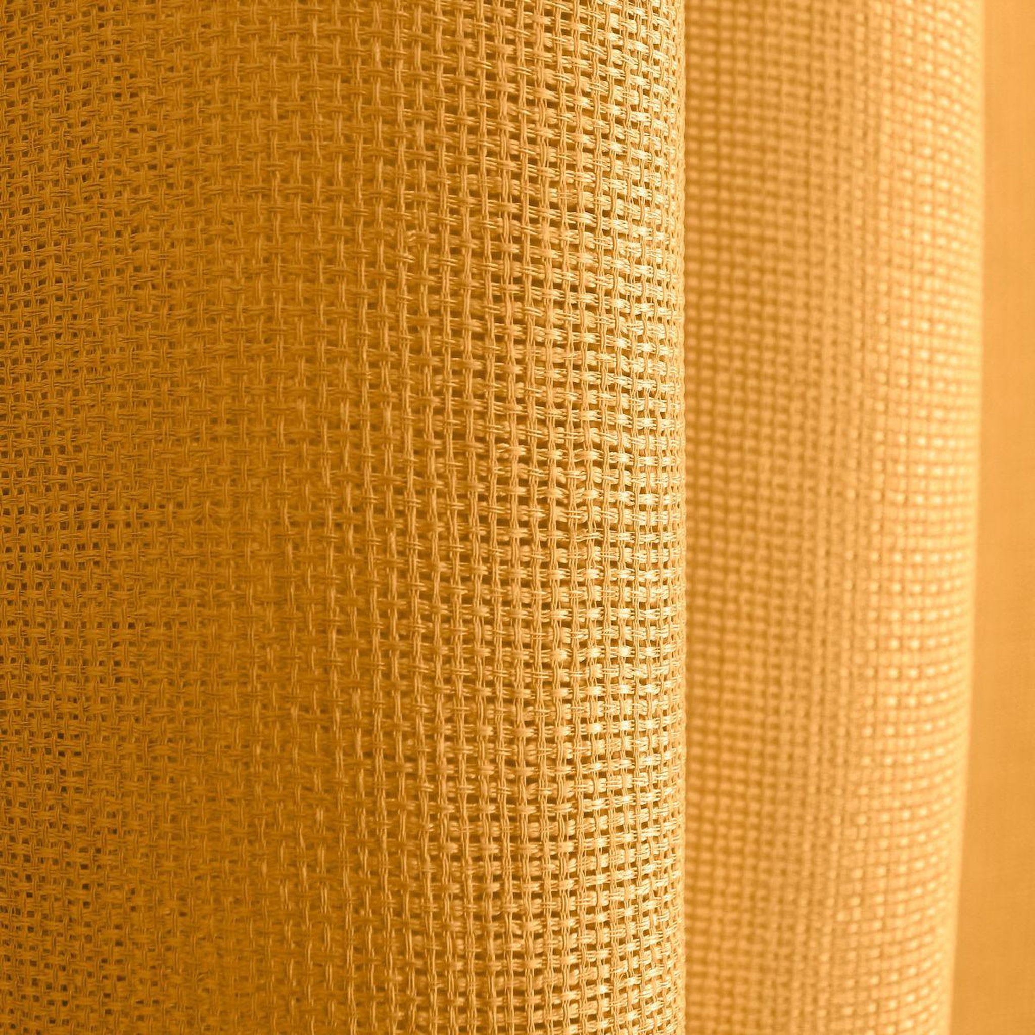 Voir la diapositive 3 : ENJOY HOME Rideau voilage à œillets uni  jelly  140x240cm moutarde
