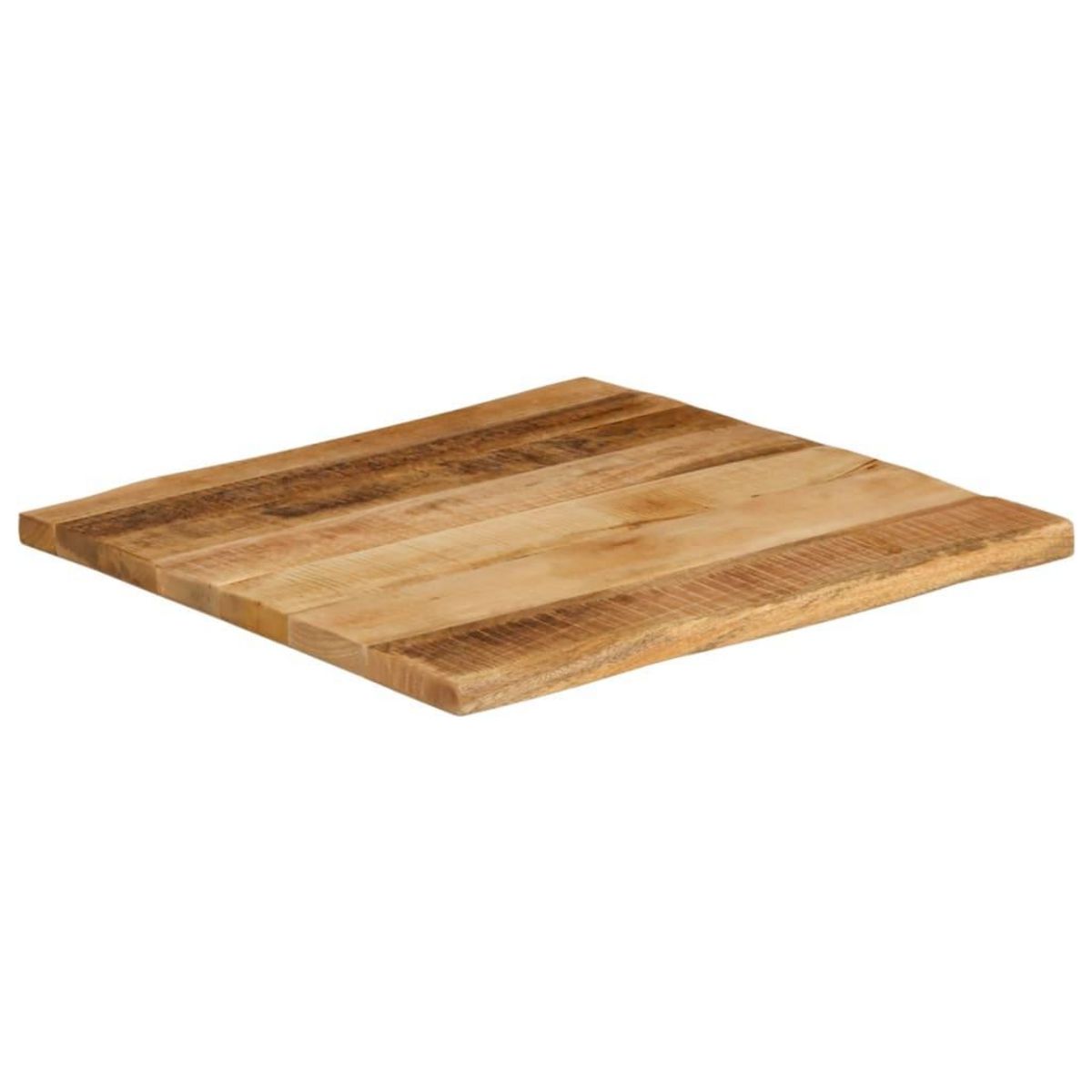 VIDAXL Dessus de table bord vivant 60x60x2,5 cm bois de manguier brut