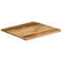 Voir la diapositive 2 : VIDAXL Dessus de table bord vivant 60x60x2,5 cm bois de manguier brut