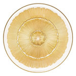 SECRET DE GOURMET Lot de 6 Assiettes Plates  Celeste  28cm Doré