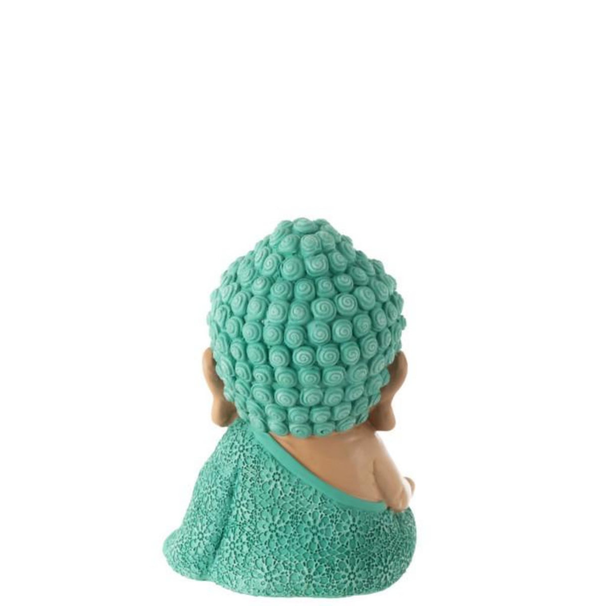 Paris Prix Statuette Moine Zen  Toby  19cm Bleu Azur