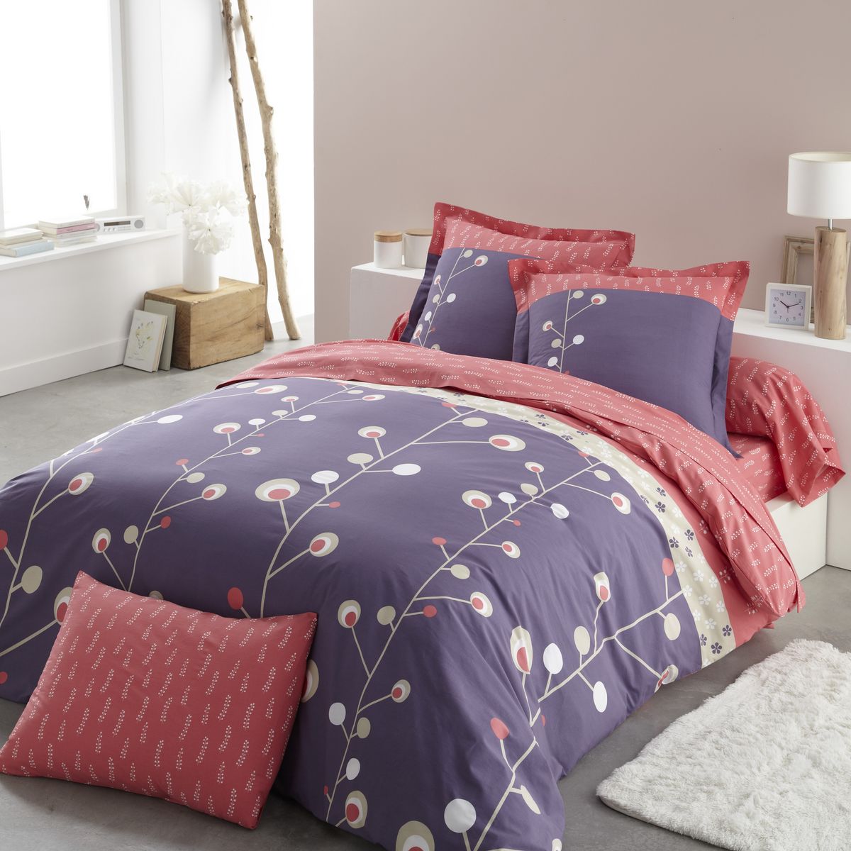 Taie de traversin coton bambou DORINE