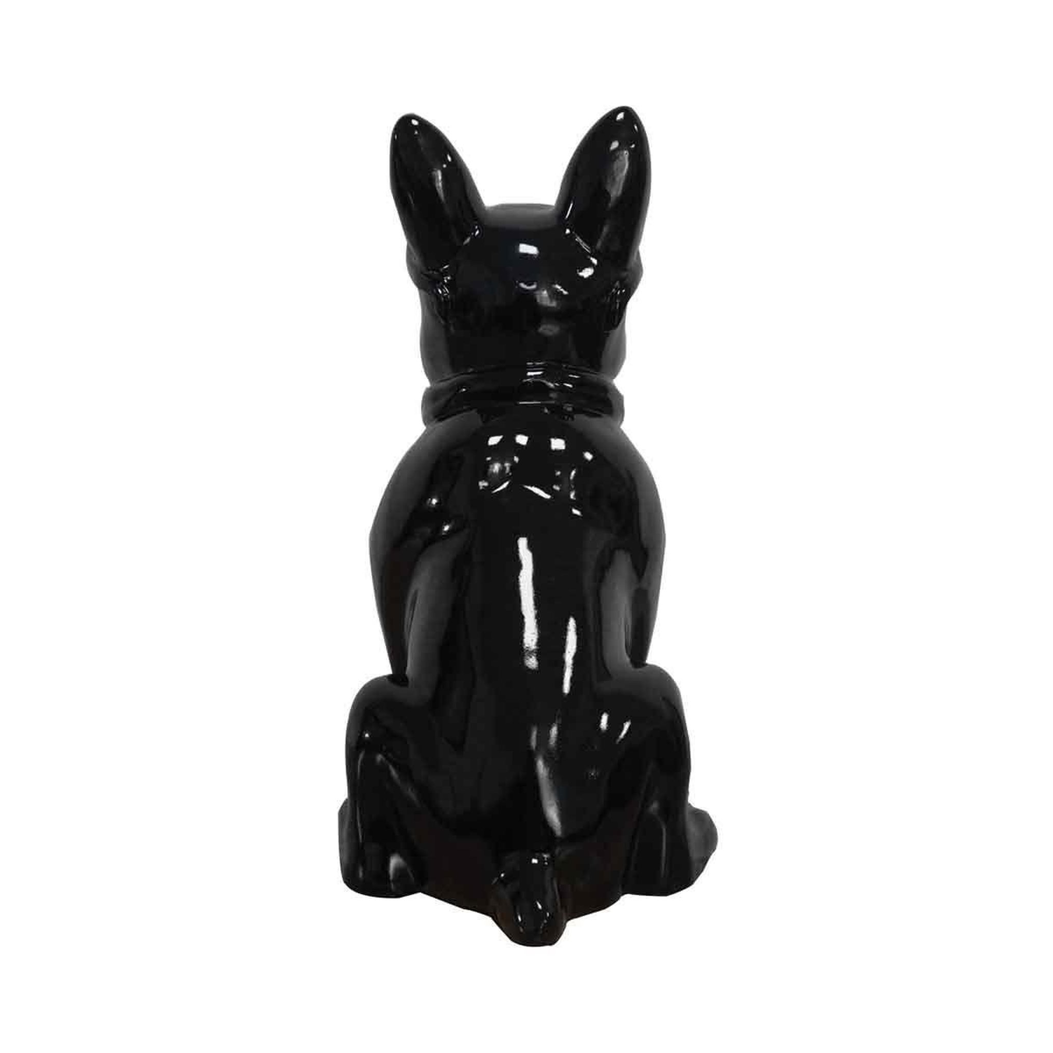 Voir la diapositive 2 : Paris Prix Sculpture Design Chien  Dude  37cm Noir