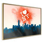 Voir la diapositive 1 : Paris Prix Affiche Murale Encadrée  Inscription Above the City