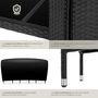 Voir la diapositive 5 : tectake Salon de jardin pour 6 personnes noir/gris