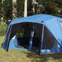 Voir la diapositive 4 : VIDAXL Tente familiale 10 personnes bleu liberation rapide impermeable