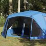Voir la diapositive 4 : VIDAXL Tente familiale 10 personnes bleu liberation rapide impermeable
