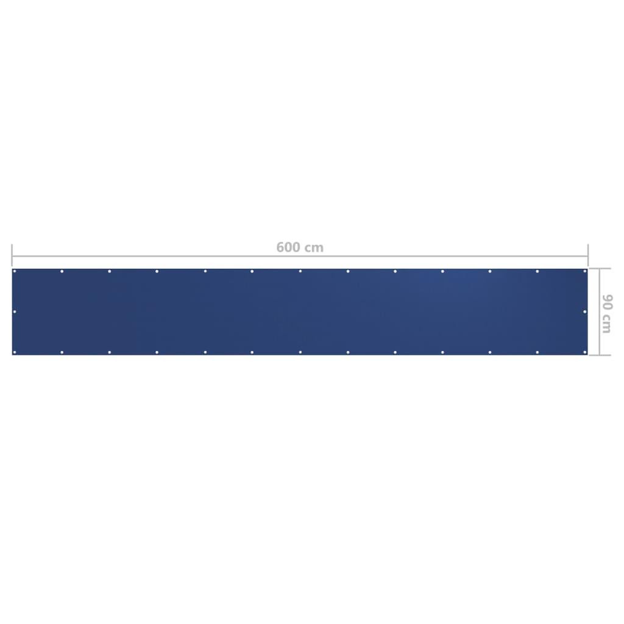 Voir la diapositive 5 : VIDAXL Ecran de balcon Bleu 90x600 cm Tissu Oxford