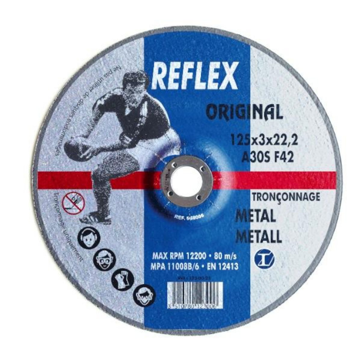 OUTIFRANCE Disque à tronçonner Ø 125 mm (métaux à moyeu déporté)