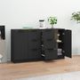Voir la diapositive 3 : VIDAXL Buffets 2 pcs Noir 60x30x70 cm Bois d'ingenierie