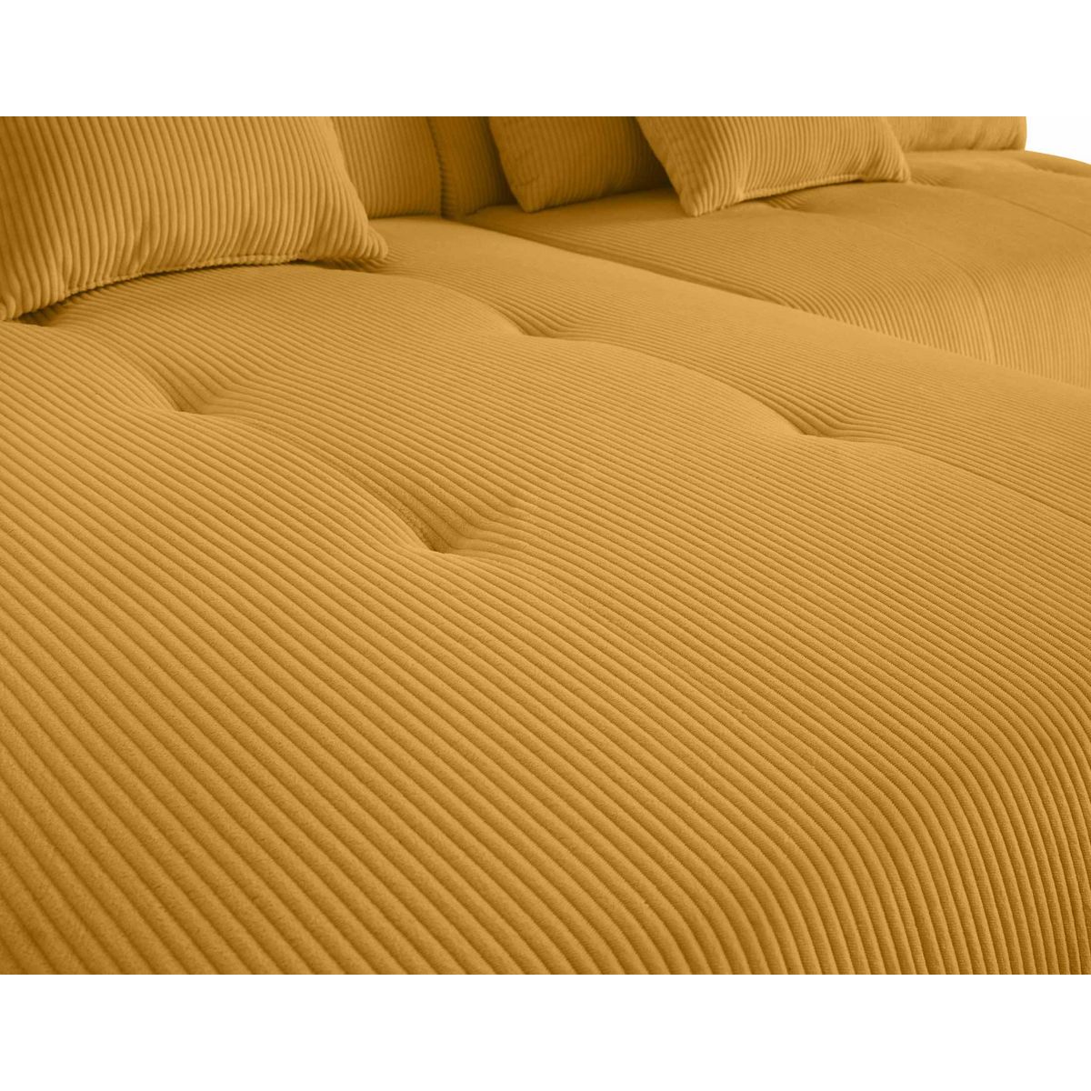 LISA DESIGN Onyx - canapé modulable d'angle gauche - 5 places - en velours côtelé