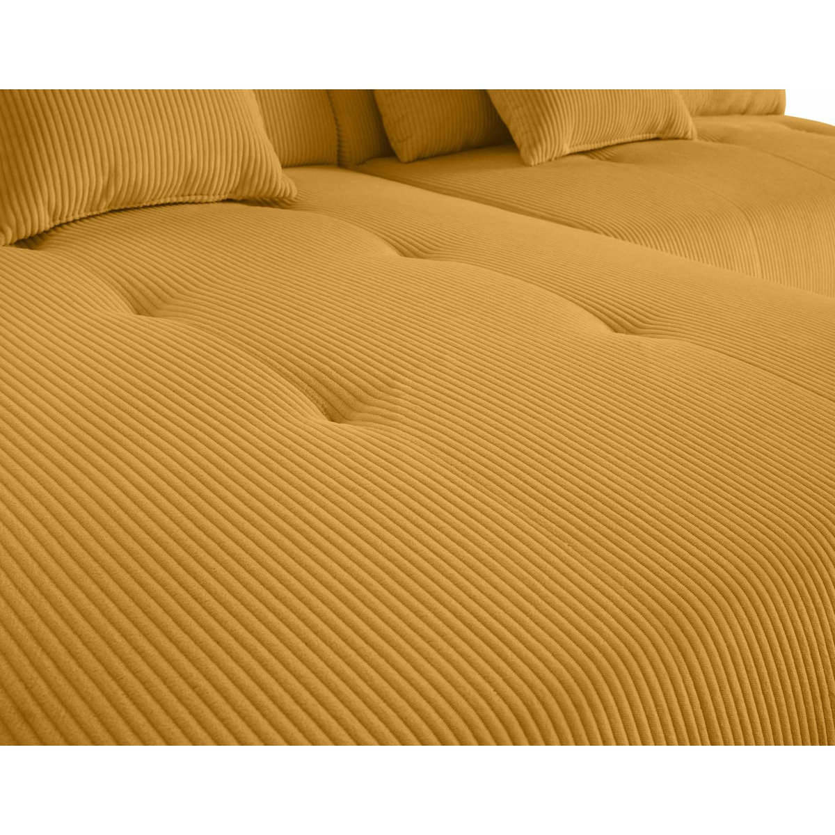 LISA DESIGN Onyx - canapé modulable d'angle gauche - 5 places - en velours côtelé