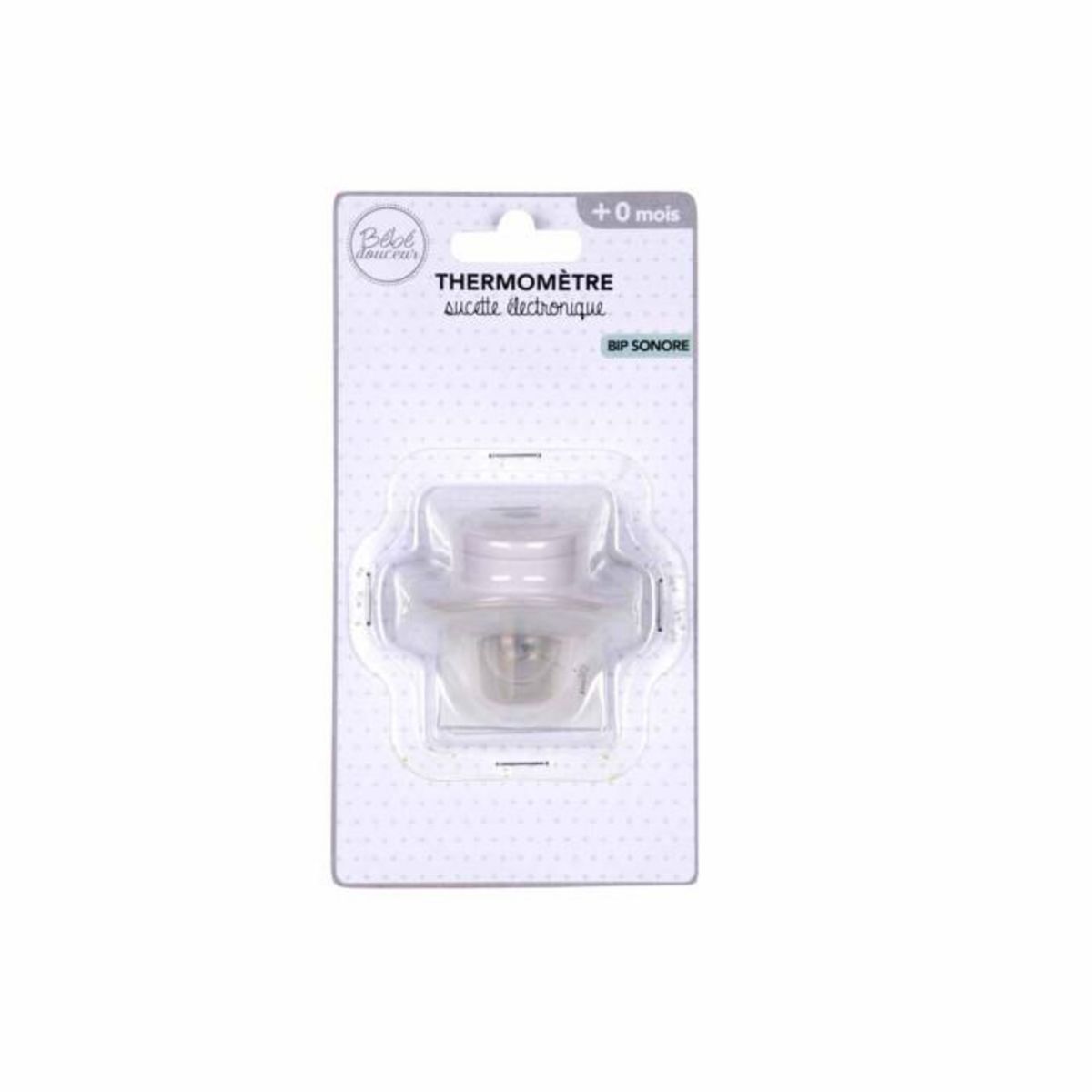 Paris Prix Thermomètre pour Bébé  Sucette Électronique  5cm Blanc
