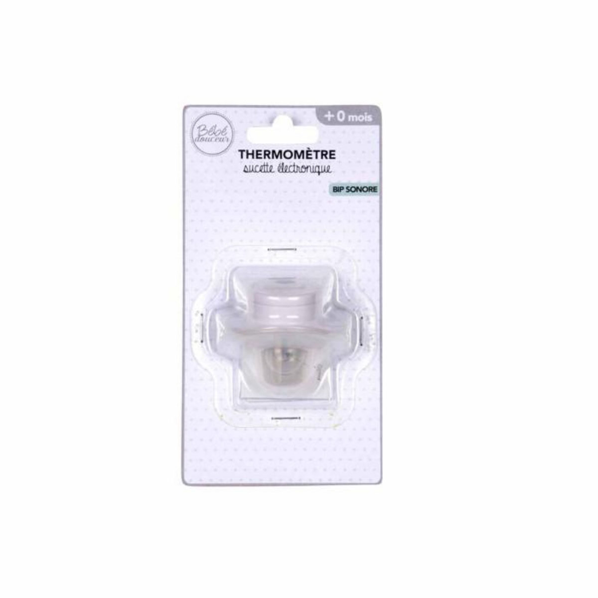 Paris Prix Thermomètre pour Bébé  Sucette Électronique  5cm Blanc