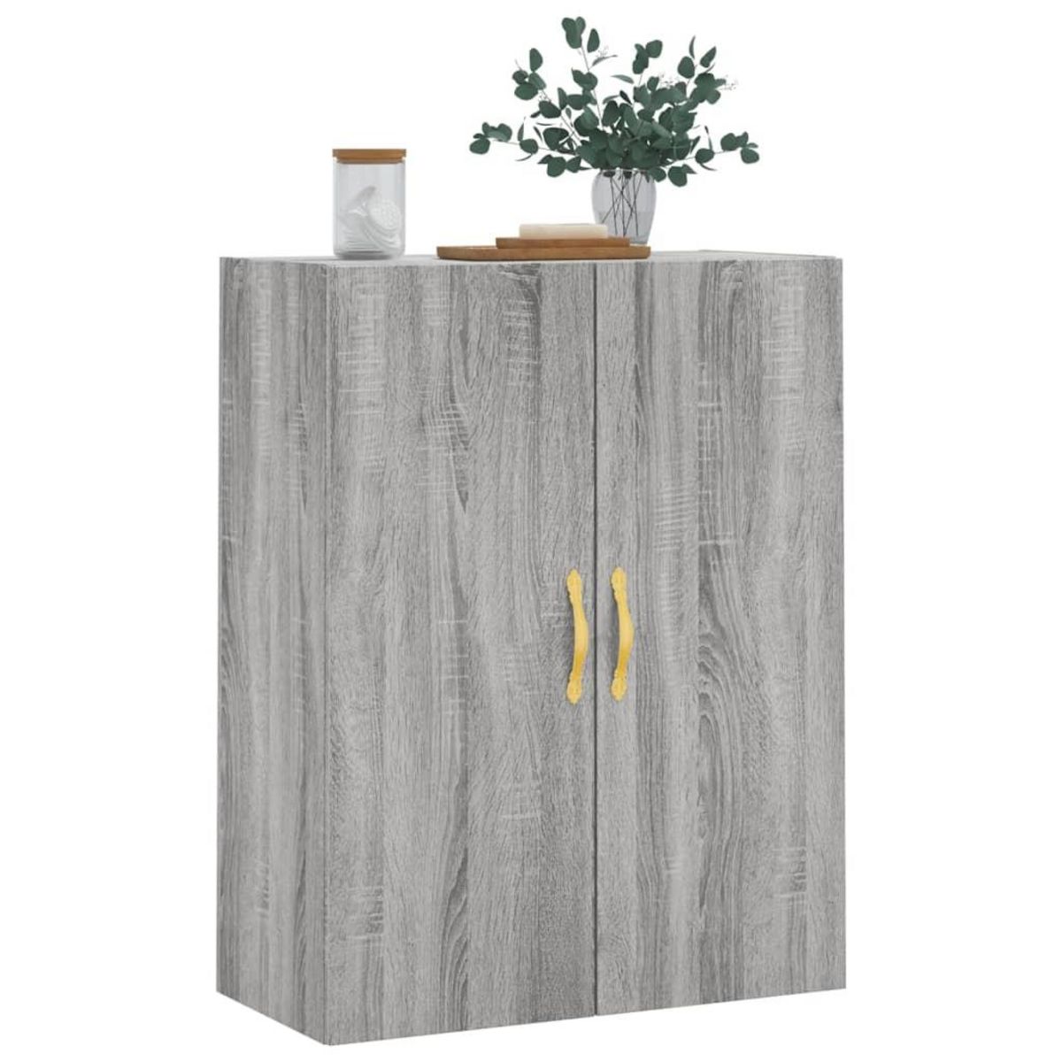 VIDAXL Armoire murale sonoma gris 69,5x34x90 cm