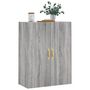 Voir la diapositive 4 : VIDAXL Armoire murale sonoma gris 69,5x34x90 cm