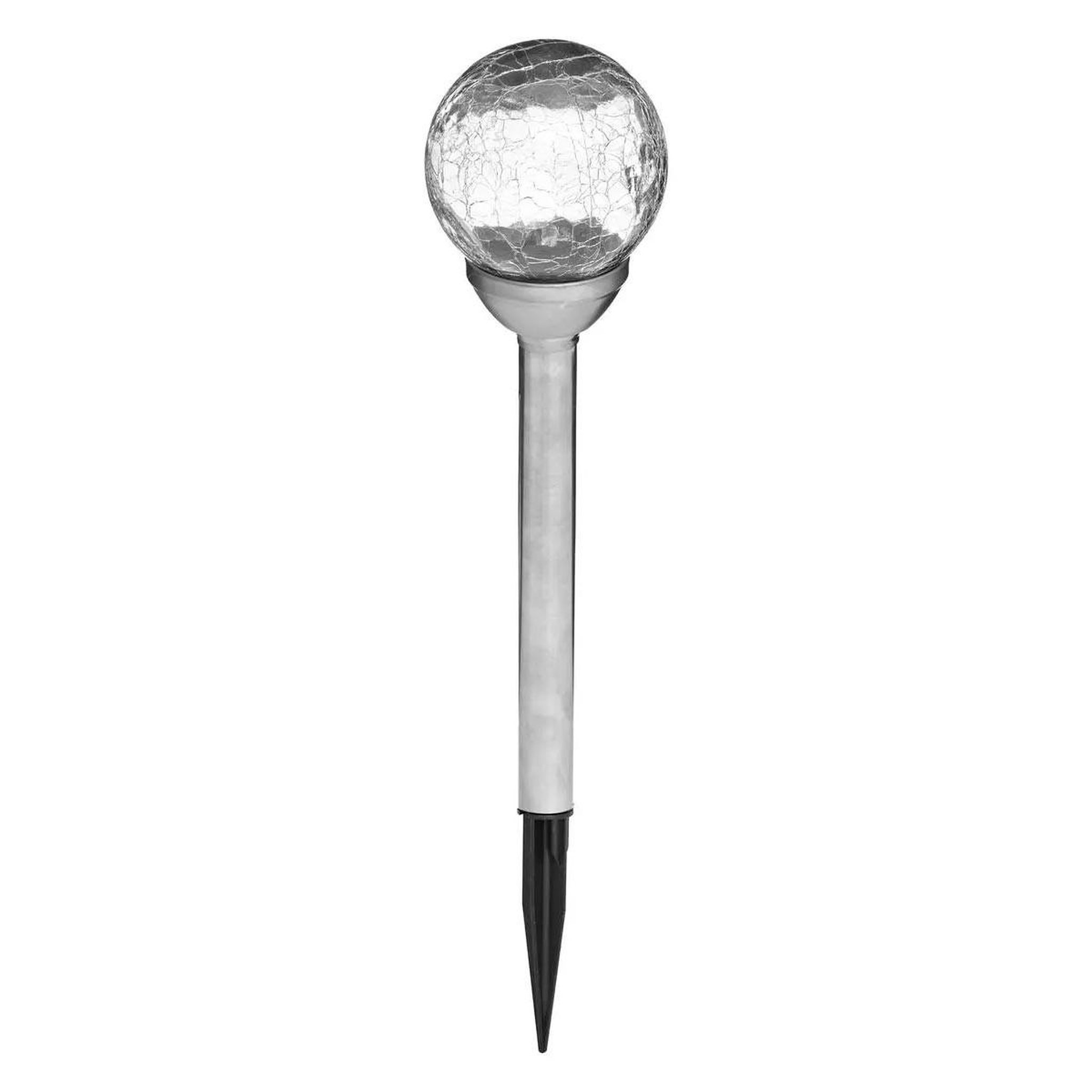Paris Prix Balise solaire en inox  craquelé  42cm argent