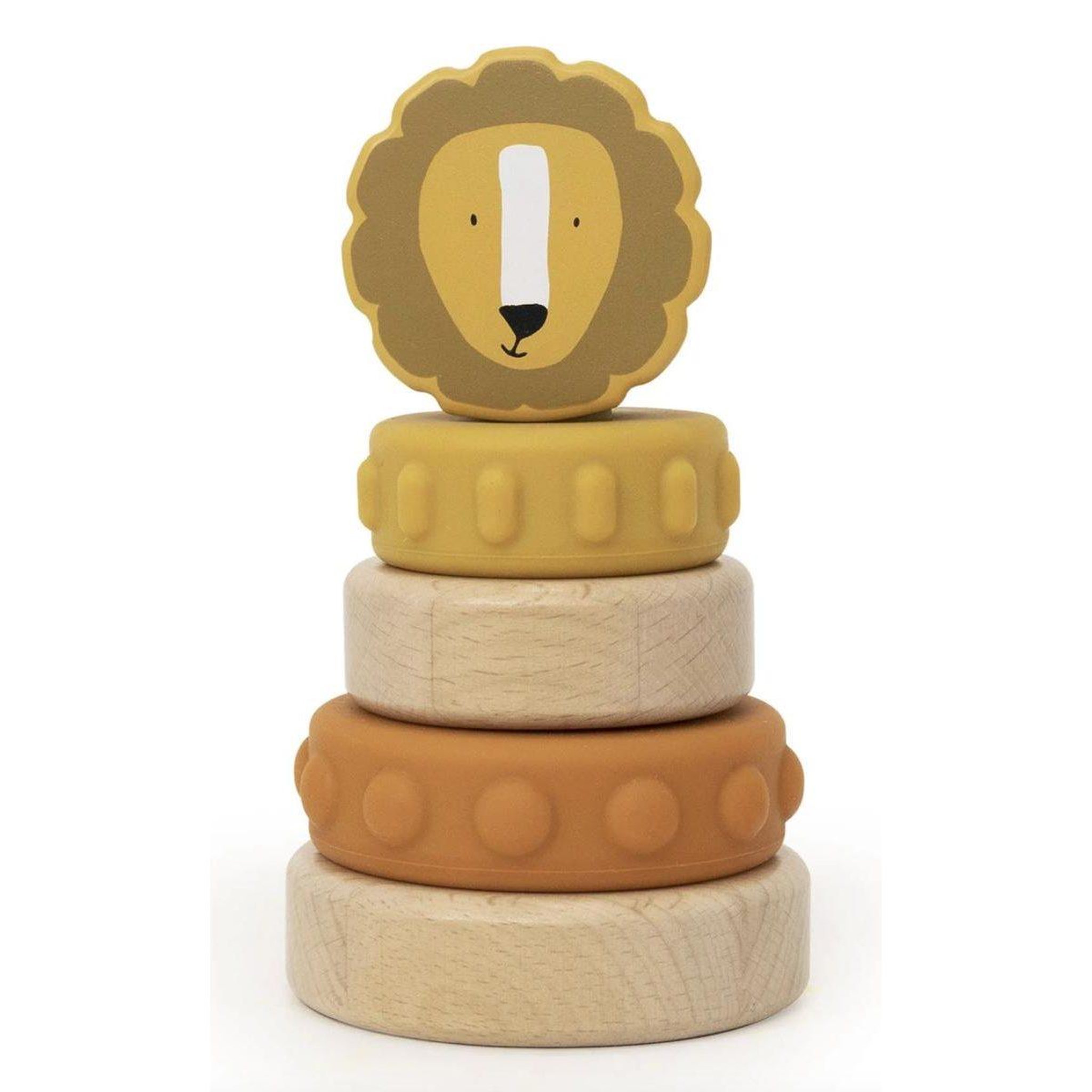 Trixie Tour a empiler bois et silicone - mr lion
