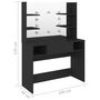 Voir la diapositive 6 : VIDAXL Table de maquillage avec eclairage LED 100x40x135 cm MDF Noir