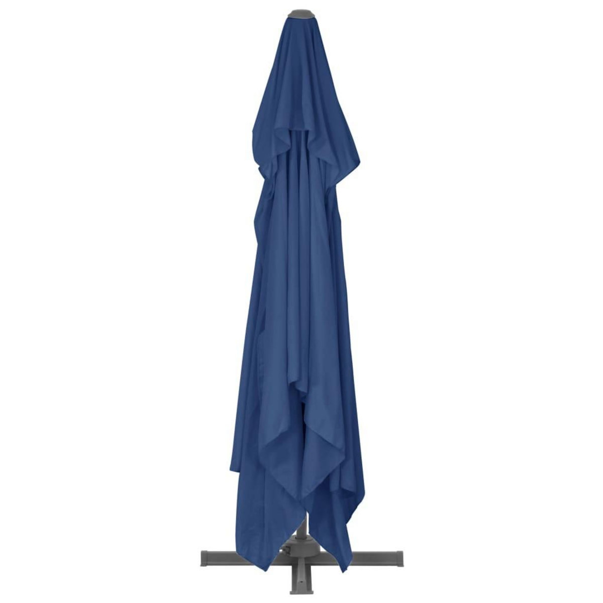 VIDAXL Parasol de jardin en porte-a-faux et mat en aluminium bleu azur
