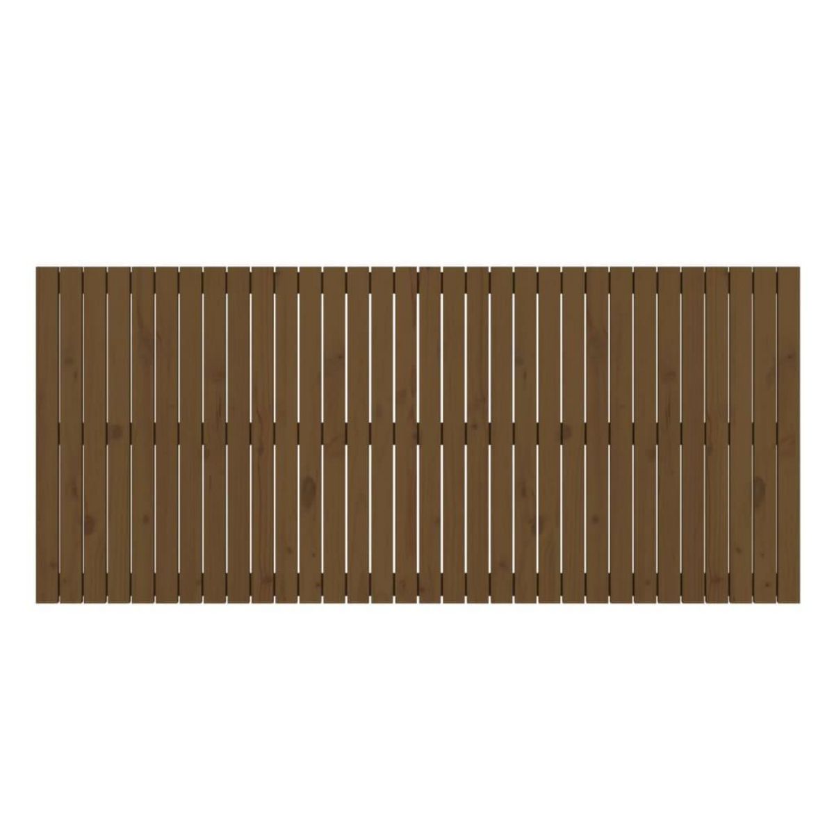 VIDAXL Tete de lit murale Marron miel 204x3x90 cm Bois massif de pin