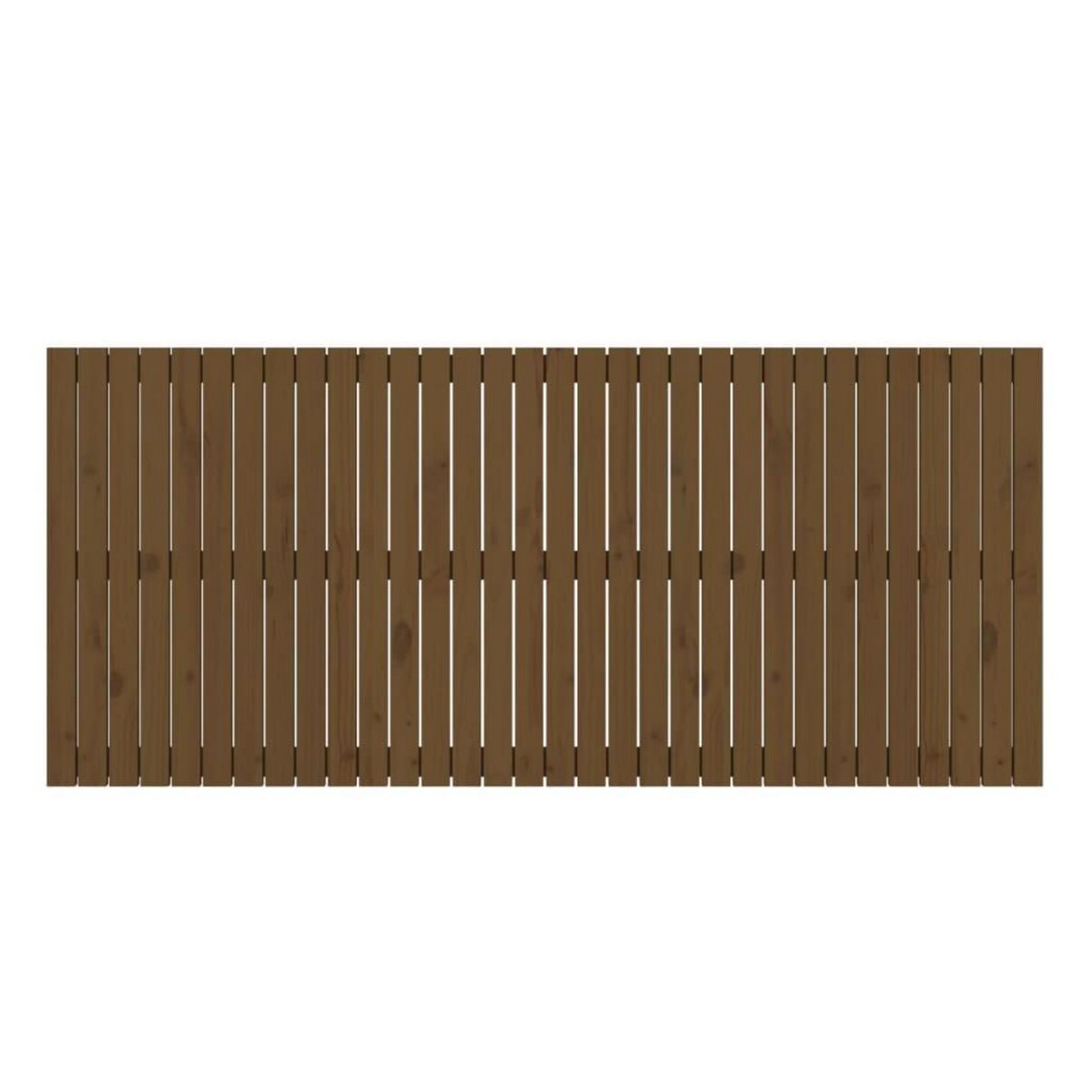 VIDAXL Tete de lit murale Marron miel 204x3x90 cm Bois massif de pin