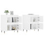 Voir la diapositive 3 : VIDAXL Buffets 2 pcs blanc bois d'ingenierie
