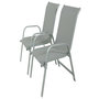 Voir la diapositive 1 : Habitat et Jardin Fauteuil jardin Alu/Textilène  Porto  - Phoenix - Gris clair - Lot de 2