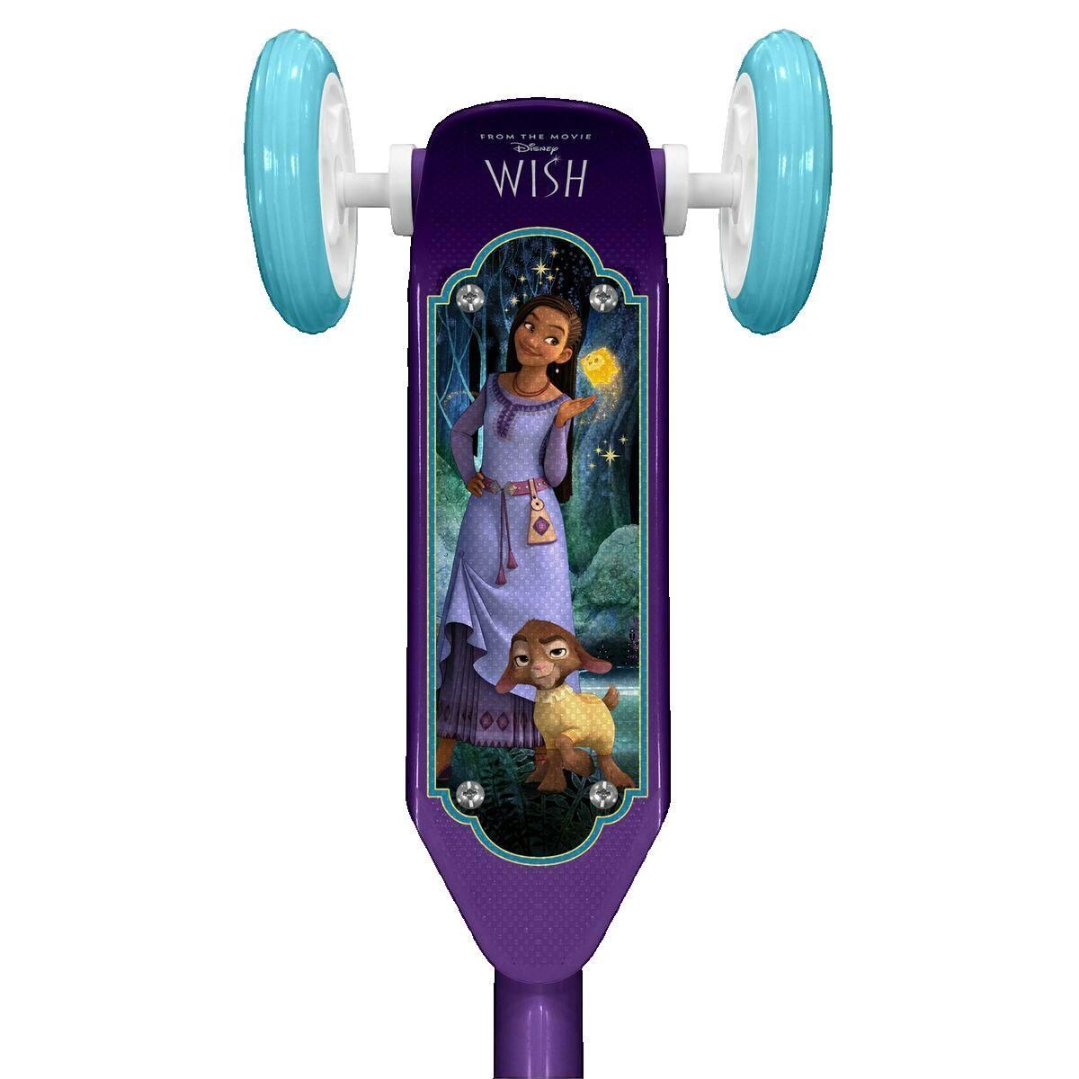 DISNEY Trottinette Disney WISH avec trois roues stables